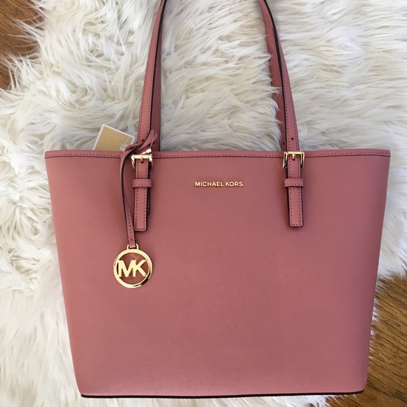 michael kors pink tote